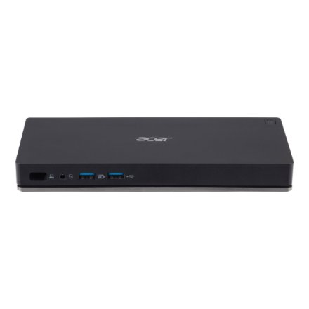 Acer USB TYPE-C Docking Station II - EU Power Cord, Black , Ethernet LAN (RJ-45) ports 1 , USB 3.0 (3.1 Gen 1) ports quantity 2 , 60 W