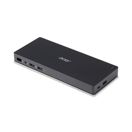 Acer USB TYPE-C Docking Station II - EU Power Cord, Black , Ethernet LAN (RJ-45) ports 1 , USB 3.0 (3.1 Gen 1) ports quantity 2 , 60 W