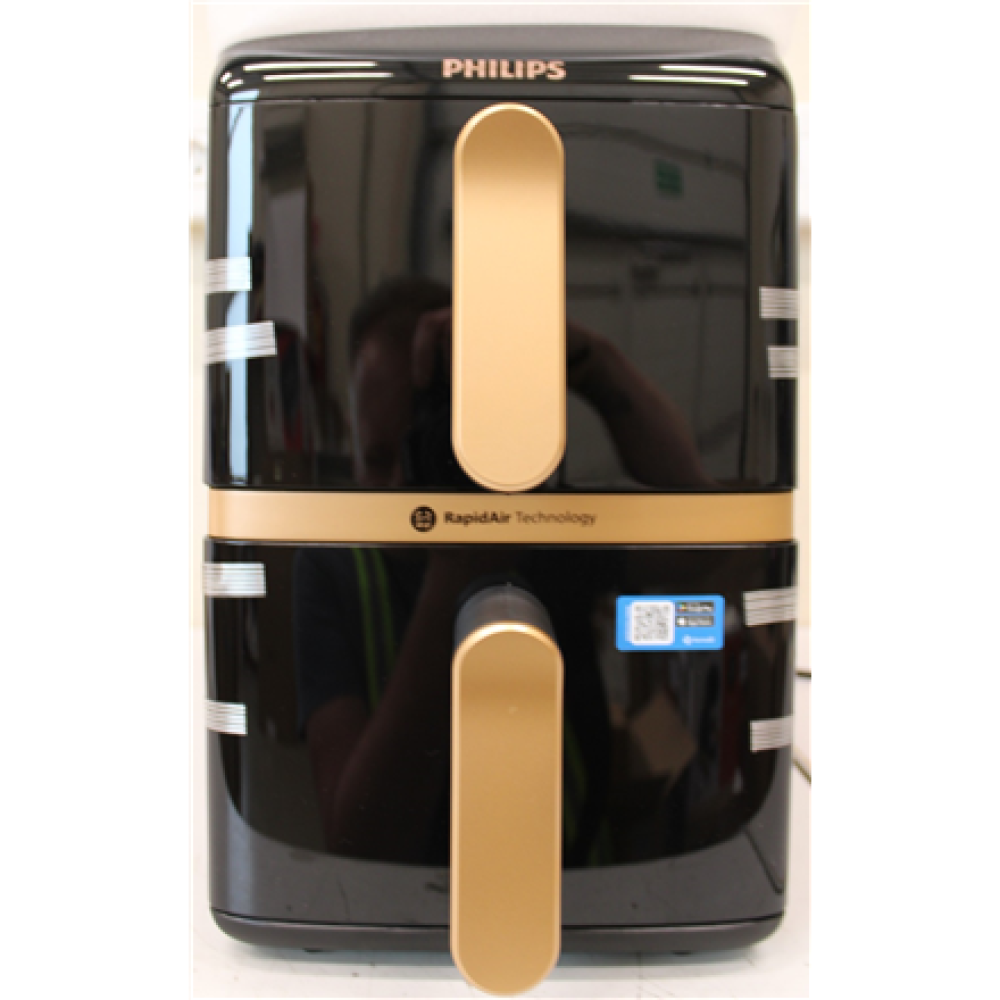 SALE OUT. Philips NA462/70 Dual Basket Airfryer 4000 Series, 10 L, Black/Copper , SALE OUT. Philips Dual Basket Airfryer , NA462/70 4000 Series , Power 2750 W , Capacity 10 L , Rapid Air technology , Black , DAMAGED PACKAGING , 24 month(s)