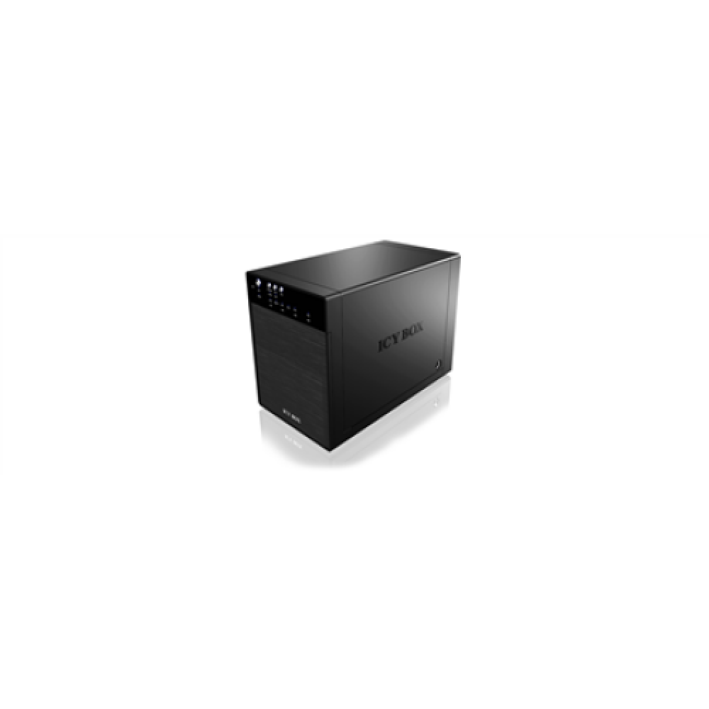 ICY BOX IB-3640SU3, external 4-bay JBOD system for 3,5“ SATA I/II/III HDD, USB 3.0 + eSATA, black , Raidsonic