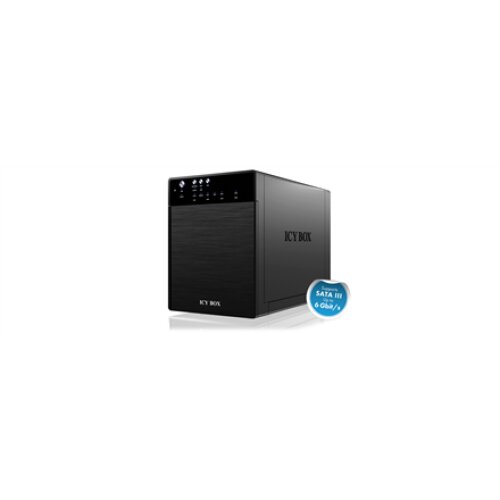 ICY BOX IB-3640SU3, external 4-bay JBOD system for 3,5“ SATA I/II/III HDD, USB 3.0 + eSATA, black , Raidsonic
