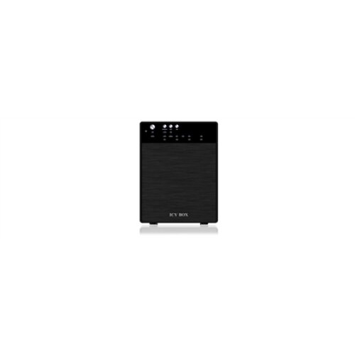 ICY BOX IB-3640SU3, external 4-bay JBOD system for 3,5“ SATA I/II/III HDD, USB 3.0 + eSATA, black , Raidsonic