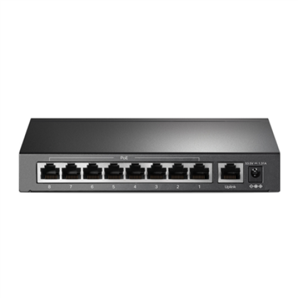 TP-LINK , Switch , TL-SF1009P , Unmanaged , Desktop , 10/100 Mbps (RJ-45) ports quantity 9 , PoE+ ports quantity 8 , Power supply type External
