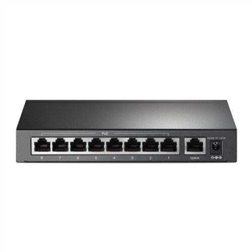 TP-LINK , Switch , TL-SF1009P , Unmanaged , Desktop , 10/100 Mbps (RJ-45) ports quantity 9 , PoE+ ports quantity 8 , Power supply type External