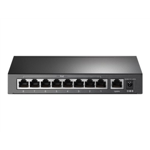 TP-LINK , Switch , TL-SF1009P , Unmanaged , Desktop , 10/100 Mbps (RJ-45) ports quantity 9 , PoE+ ports quantity 8 , Power supply type External