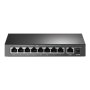 TP-LINK , Switch , TL-SF1009P , Unmanaged , Desktop , 10/100 Mbps (RJ-45) ports quantity 9 , PoE+ ports quantity 8 , Power supply type External
