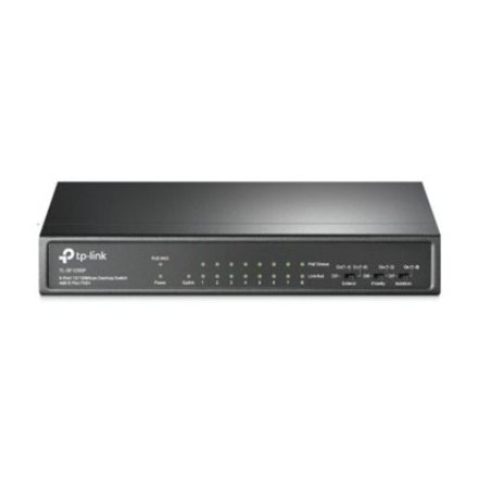 TP-LINK , Switch , TL-SF1009P , Unmanaged , Desktop , 10/100 Mbps (RJ-45) ports quantity 9 , PoE+ ports quantity 8 , Power supply type External