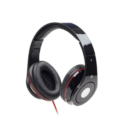 Gembird MHS-DTW-BK Wired, On-Ear, 3.5 mm, Built-in microphone, Black