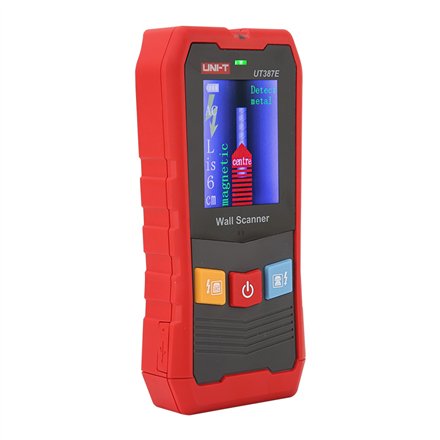 UNI-T UT387E Wall Scanner for Metal, Wood and Live Wires, Detection Depths: Metal 100 mm, Wood 38 mm, AC Wires 50 mm