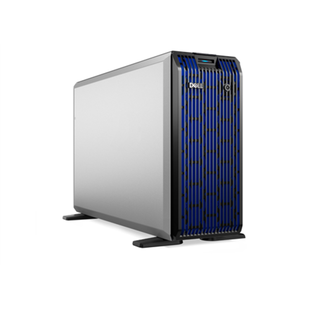 Dell PowerEdge , T360 , Tower , Intel Xeon 6 , 1 , 6315P , 4 , 4 , 2.8 GHz , 1x16GB/1x2TB , Up to 8 x 3.5 , Hot-swap drive bays , PERC H355 , iDRAC9 Enterprise , Power supply 1x700 W , No OS , Warranty Basic NBD, 36 month(s)