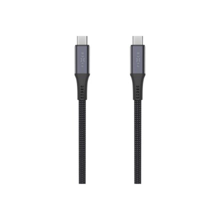 Fixed Braided Cable USB-C/USB-C, 2m, USB4 gen2 20Gbps, 4K 60Hz, 240W , FIXDBP-CC2-GR