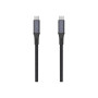 Fixed Braided Cable USB-C/USB-C, 2m, USB4 gen2 20Gbps, 4K 60Hz, 240W , FIXDBP-CC2-GR