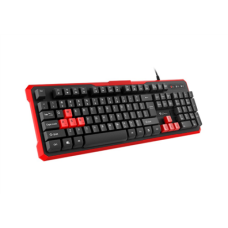 Genesis , RHOD 110 , Standard , Silicone Keyboard , RU , Wired , Black/Red