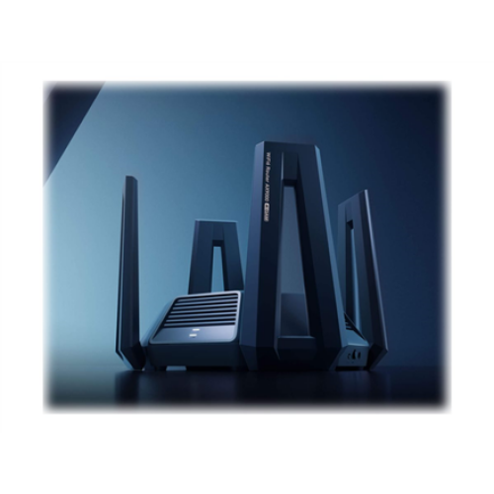 Tri-Band Wireless Wi-Fi 6 Router , Mi AX9000 , 802.11ax , 4804+2402+1148 Mbit/s , 10/100/1000/2500 Mbit/s , Ethernet LAN (RJ-45) ports 5 , Mesh Support Yes , MU-MiMO Yes , No mobile broadband , Antenna type External/Internal , 1 x USB 3.0