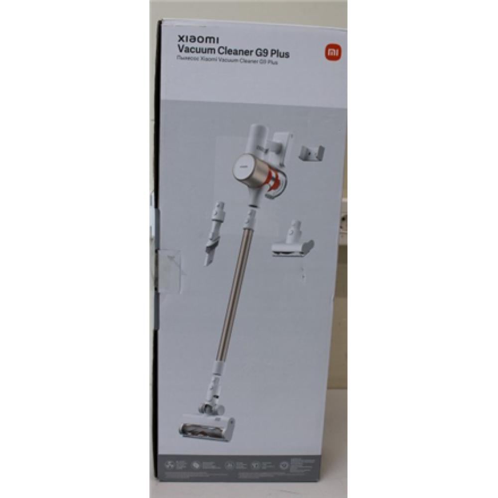 SALE OUT. Xiaomi Vacuum cleaner G9 Plus EU Xiaomi Cordless operating Handstick 120 W 25.2 V Operating time (max) 60 min White Warranty 22 month(s) DAMAGED PACKAGING, USED, SCRATCHED , Xiaomi , Vacuum cleaner , G9 Plus EU , Cordless operating , Handstick ,