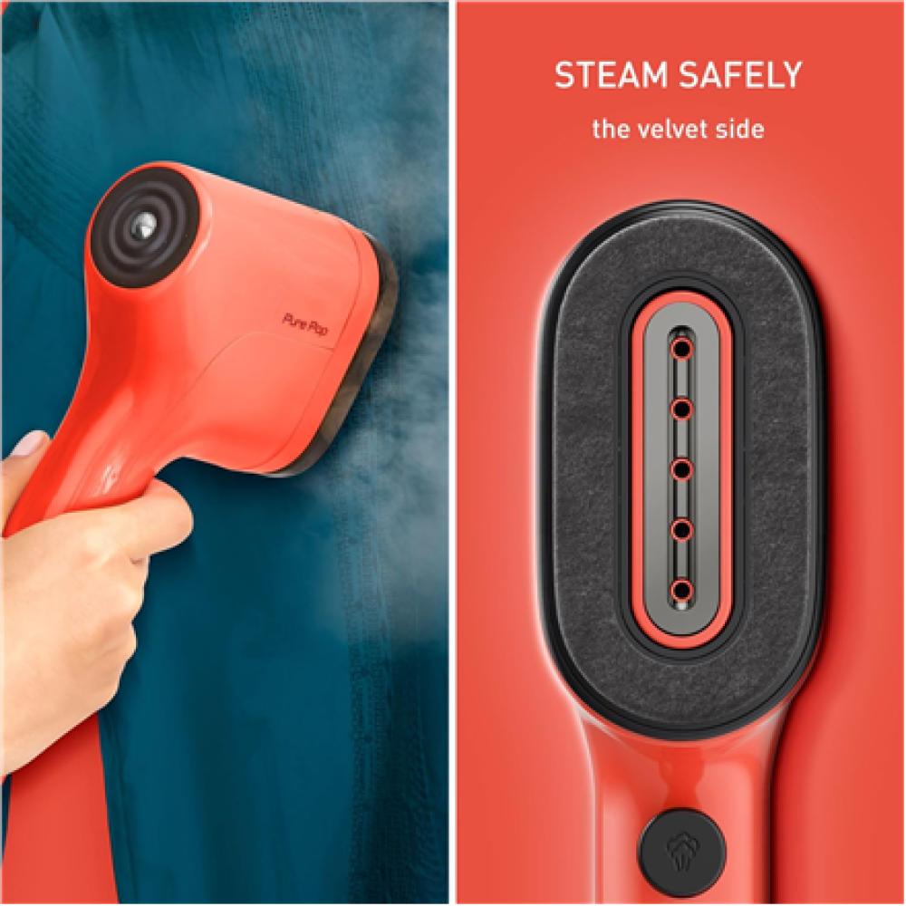 TEFAL Garment Steamer , DT2022E1 Pure POP , Handheld , 1300 W , 0.07 L , 20 g/min , Red