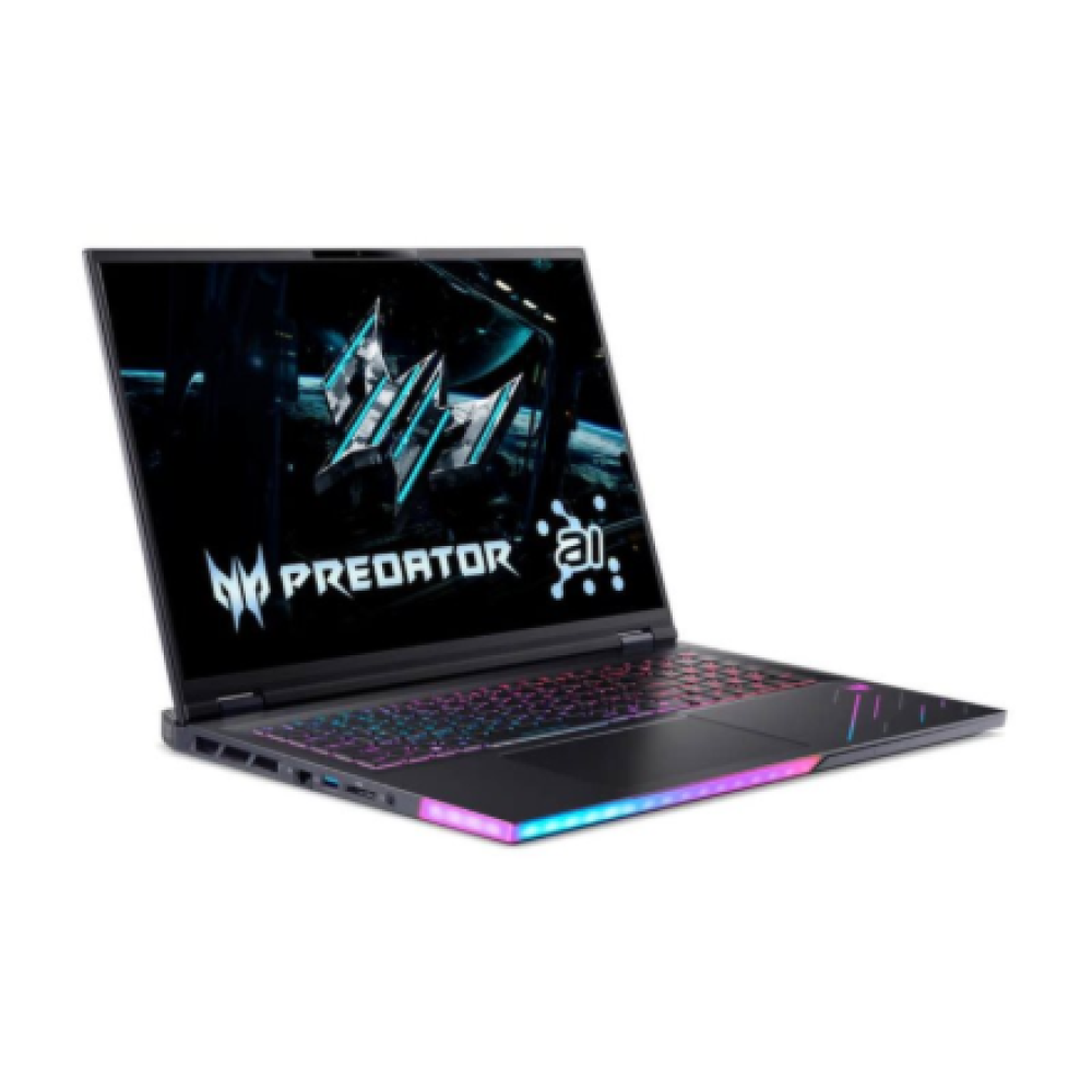 Acer , Predator Helios 18 AI PH18-73-97UF , Abyssal Black , 18 , Mini LED , WQUXGA , 3840 x 2400 pixels , 120 Hz , Intel Core U9 , 275HX , 64 GB , DDR5 , Solid-state drive capacity 1000 GB , NVIDIA GeForce RTX 5090 , GDDR7 , 24 GB , Windows 11 Home , Blue