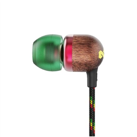 Marley , Earbuds , Smile Jamaica , Wired , In-ear , Microphone , Rasta