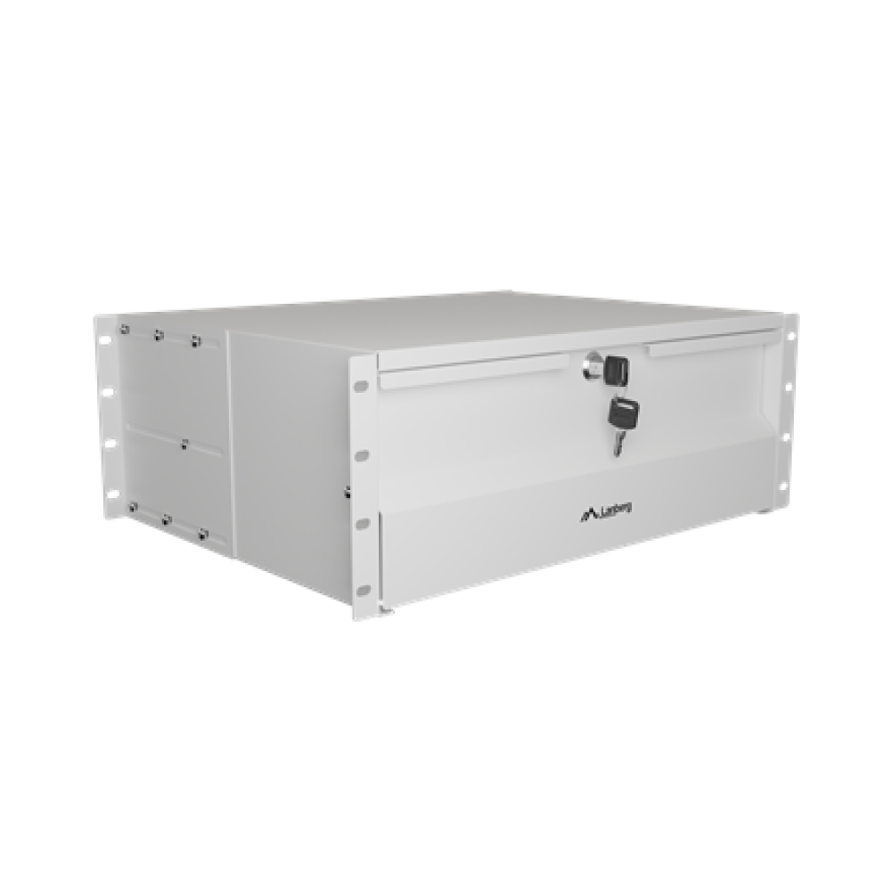 Lanberg AK-2004-S , 19 Drawer 4U, max load capacity up to 90 kg, 4 point assembly , 48.26 x 36 x 17.6 cm , Gray