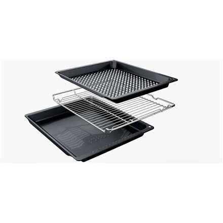 Bosch Oven , HBA272BB3 , 71 L , Electric , Pyrolysis/Hydrolytic , Touch control , Height 59.5 cm , Width 59.4 cm , Black