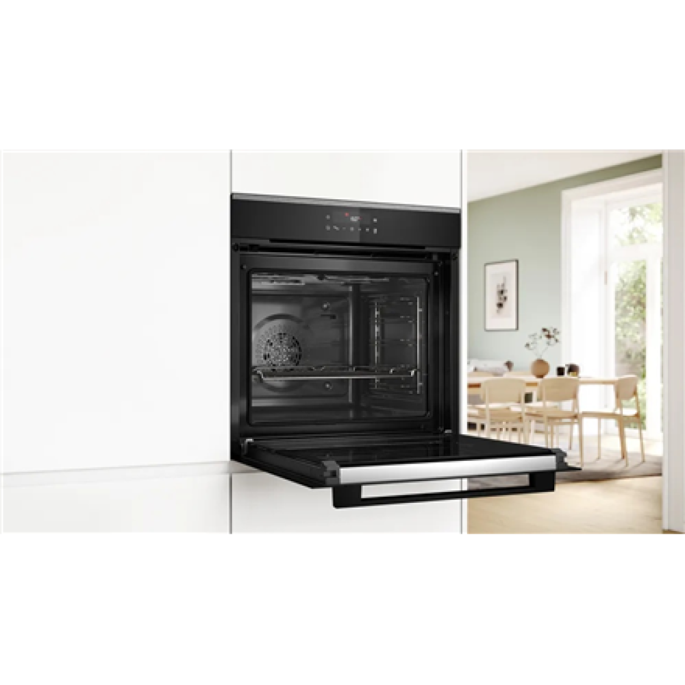 Bosch Oven , HBA272BB3 , 71 L , Electric , Pyrolysis/Hydrolytic , Touch control , Height 59.5 cm , Width 59.4 cm , Black
