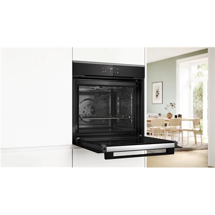 Bosch Oven , HBA272BB3 , 71 L , Electric , Pyrolysis/Hydrolytic , Touch control , Height 59.5 cm , Width 59.4 cm , Black