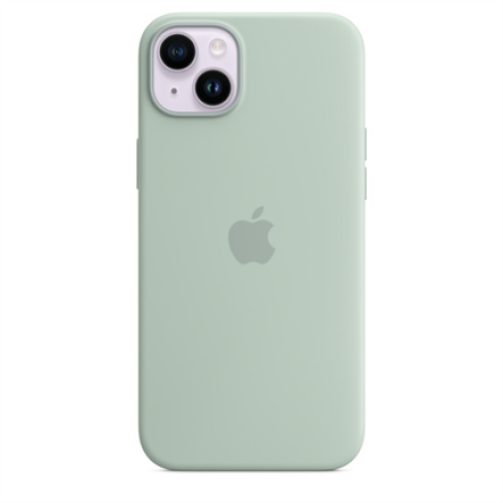 Apple 14 Plus Silicone Case with MagSafe Succulent