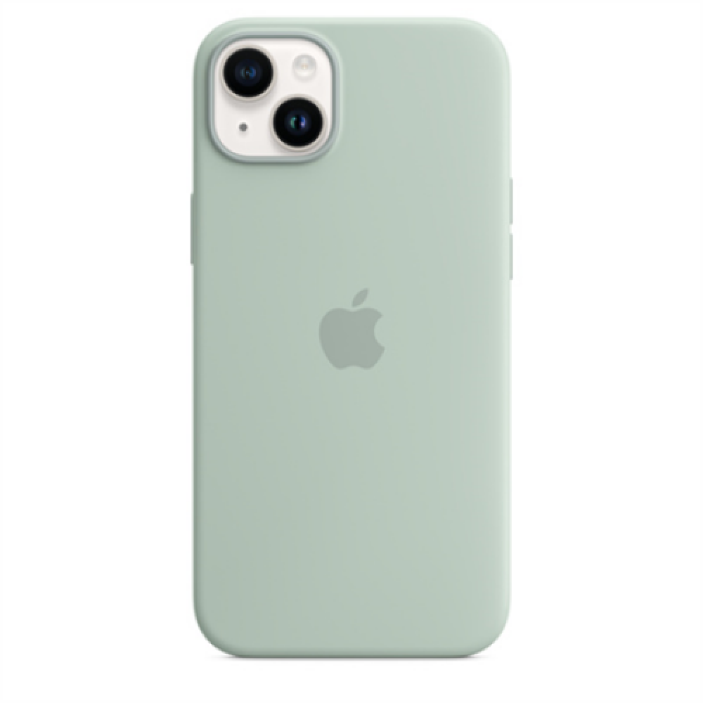 Apple 14 Plus Silicone Case with MagSafe Succulent