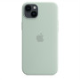 Apple 14 Plus Silicone Case with MagSafe Succulent