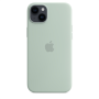Apple 14 Plus Silicone Case with MagSafe Succulent