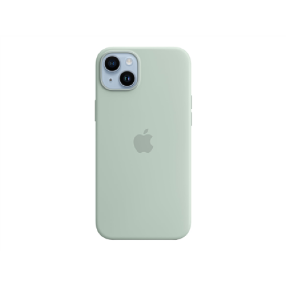 Apple 14 Plus Silicone Case with MagSafe Succulent