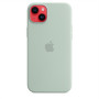 Apple 14 Plus Silicone Case with MagSafe Succulent