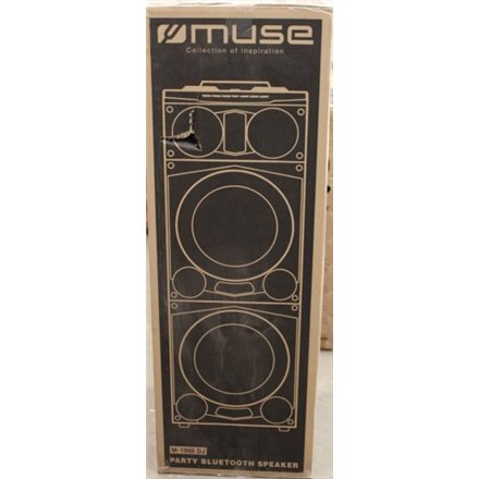 SALE OUT.Muse M-1988DJ Party Box, Wired, Bluetooth, Black Muse Party Box M-1988DJ DAMAGED PACKAGING, SMOLL SCRATCHED ON FRONT Bluetooth Wireless connection Black , Muse , Party Box , M-1988DJ , DAMAGED PACKAGING, SMOLL SCRATCHED ON FRONT , Bluetooth , Bla