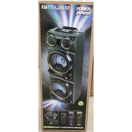 SALE OUT.Muse M-1988DJ Party Box, Wired, Bluetooth, Black Muse Party Box M-1988DJ DAMAGED PACKAGING, SMOLL SCRATCHED ON FRONT Bluetooth Wireless connection Black , Muse , Party Box , M-1988DJ , DAMAGED PACKAGING, SMOLL SCRATCHED ON FRONT , Bluetooth , Bla