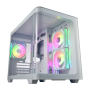FSP Case , S380 , White , Mid Tower , Power supply included No