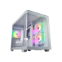 FSP Case , S380 , White , Mid Tower , Power supply included No