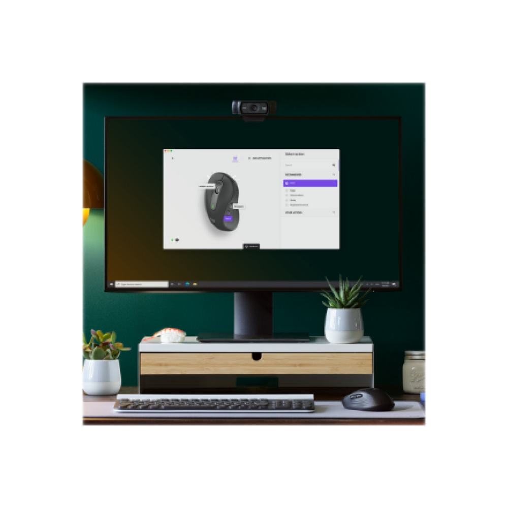 Logitech Signature M650 L Left Wireless Mouse, RF Wireless + Bluetooth, 2000 DPI, Graphite , Logitech
