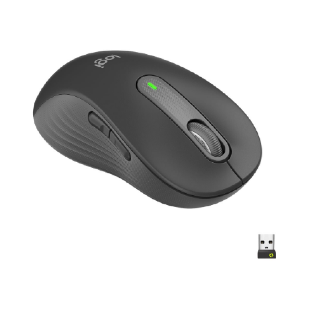 Logitech Signature M650 L Left Wireless Mouse, RF Wireless + Bluetooth, 2000 DPI, Graphite , Logitech