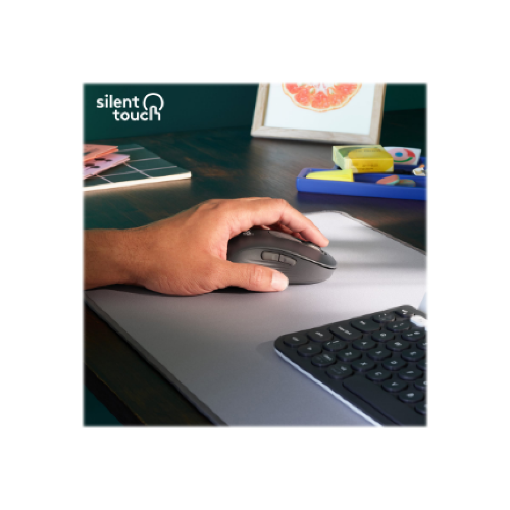 Logitech Signature M650 L Left Wireless Mouse, RF Wireless + Bluetooth, 2000 DPI, Graphite , Logitech