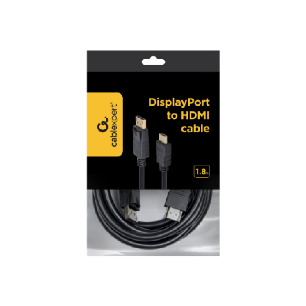 Cablexpert DisplayPort to HDMI cable, 1.8 m , Cablexpert
