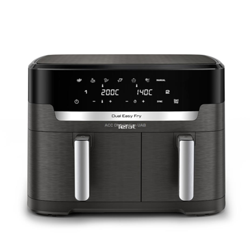 TEFAL , Air Fryer , EY942HE0 Easy Fry Dual XXL , Power 2700 W , Capacity 11 L , Dark Grey