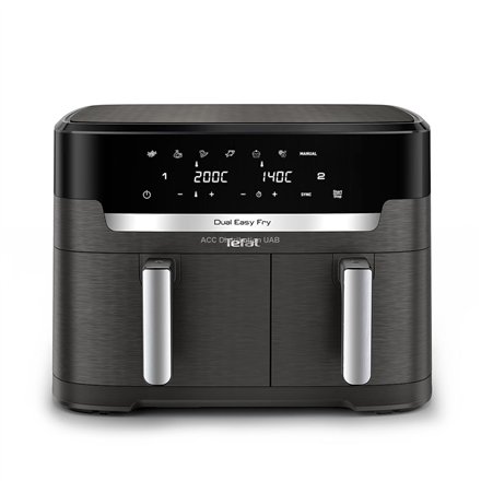 TEFAL , Air Fryer , EY942HE0 Easy Fry Dual XXL , Power 2700 W , Capacity 11 L , Dark Grey
