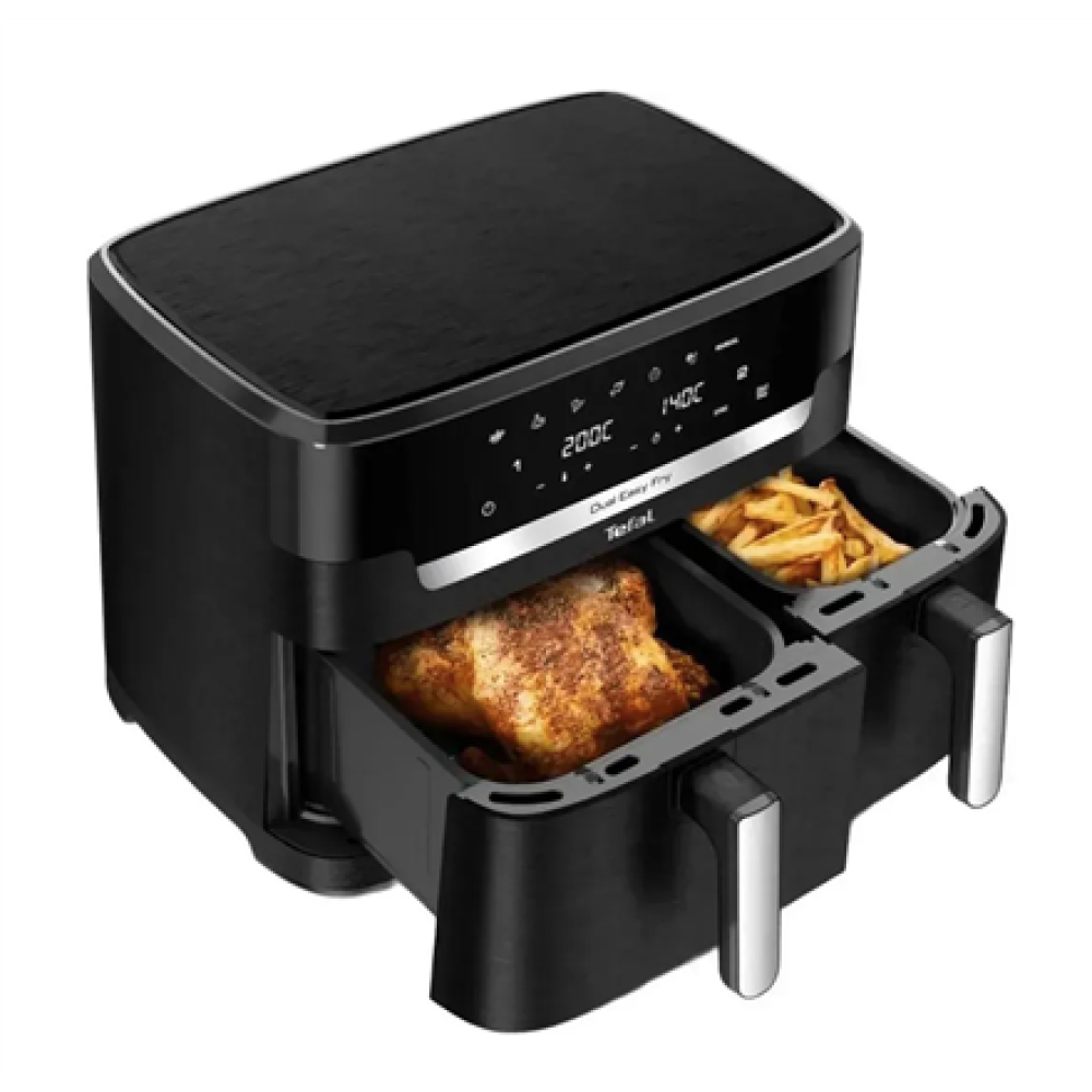 TEFAL , Air Fryer , EY942HE0 Easy Fry Dual XXL , Power 2700 W , Capacity 11 L , Black