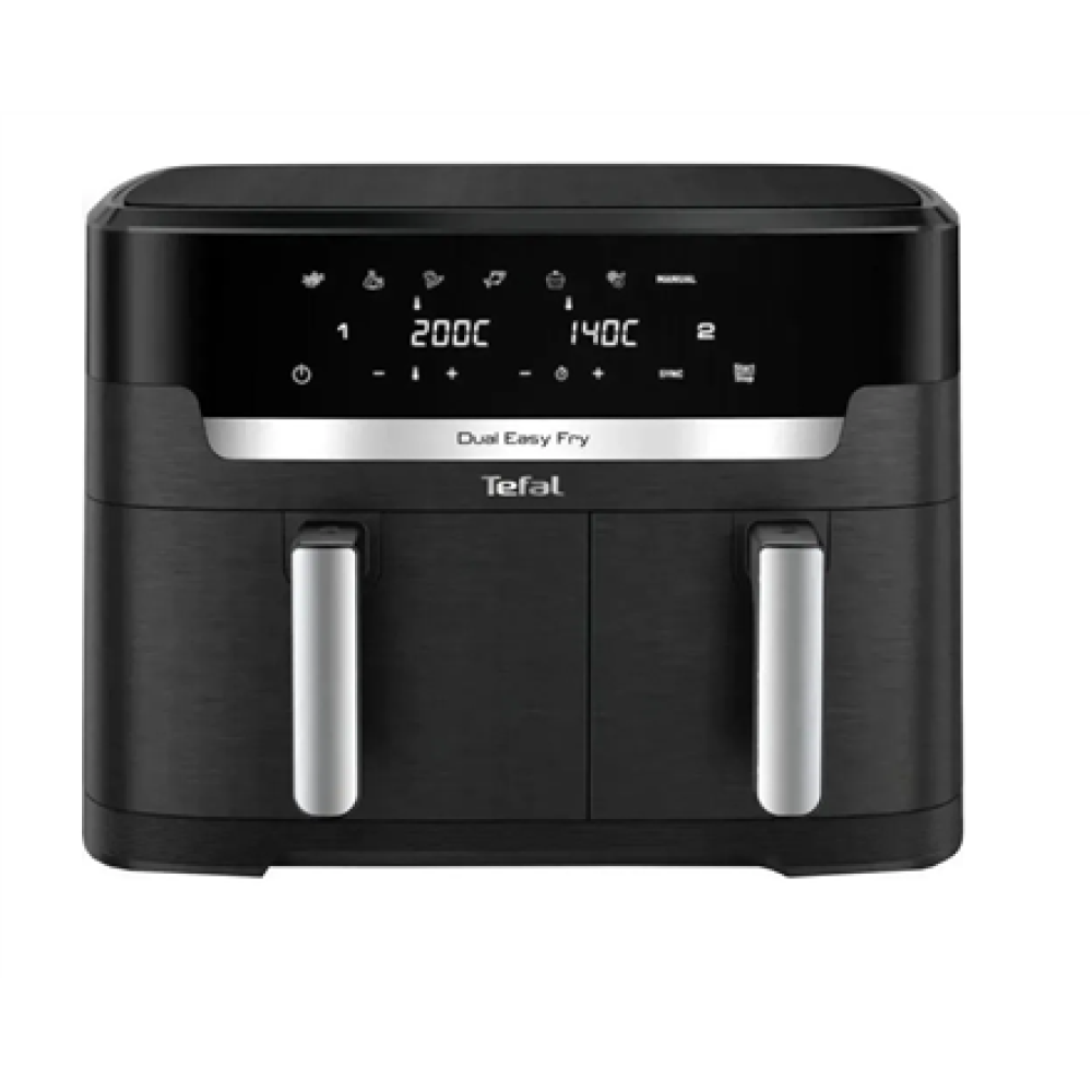 TEFAL , Air Fryer , EY942HE0 Easy Fry Dual XXL , Power 2700 W , Capacity 11 L , Black