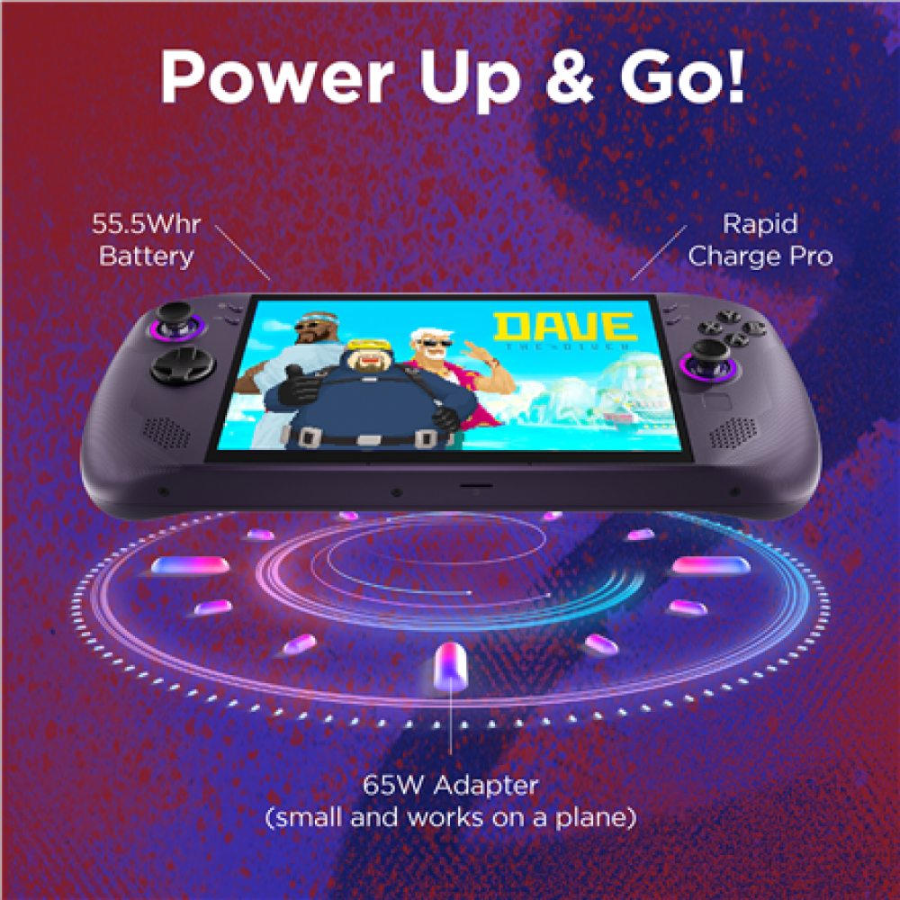 Lenovo Legion Go S 8ARP1 (Power adapter not included) , 8 , Touchscreen , AMD Ryzen Z2 Go , 16 GB , Solid-state drive capacity 512 GB , AMD Radeon Graphics , Steam OS , Bluetooth version 5.3 , Warranty 24 month(s)