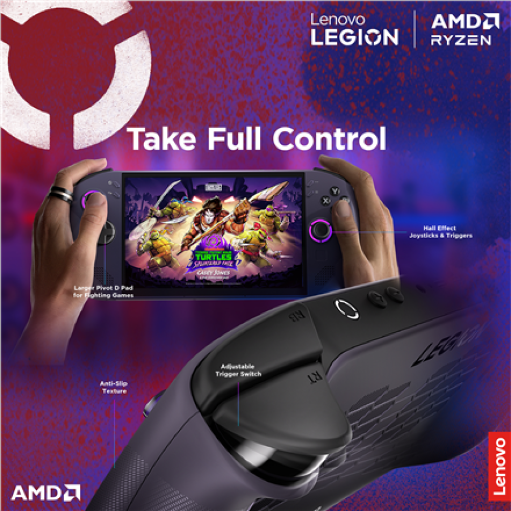 Lenovo Legion Go S 8ARP1 (Power adapter not included) , 8 , Touchscreen , AMD Ryzen Z2 Go , 16 GB , Solid-state drive capacity 512 GB , AMD Radeon Graphics , Steam OS , Bluetooth version 5.3 , Warranty 24 month(s)