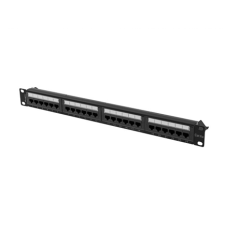 Lanberg , Patch Panel 24 port 1U 19 CAT.6A UTP , PPUA-1024-B , Black