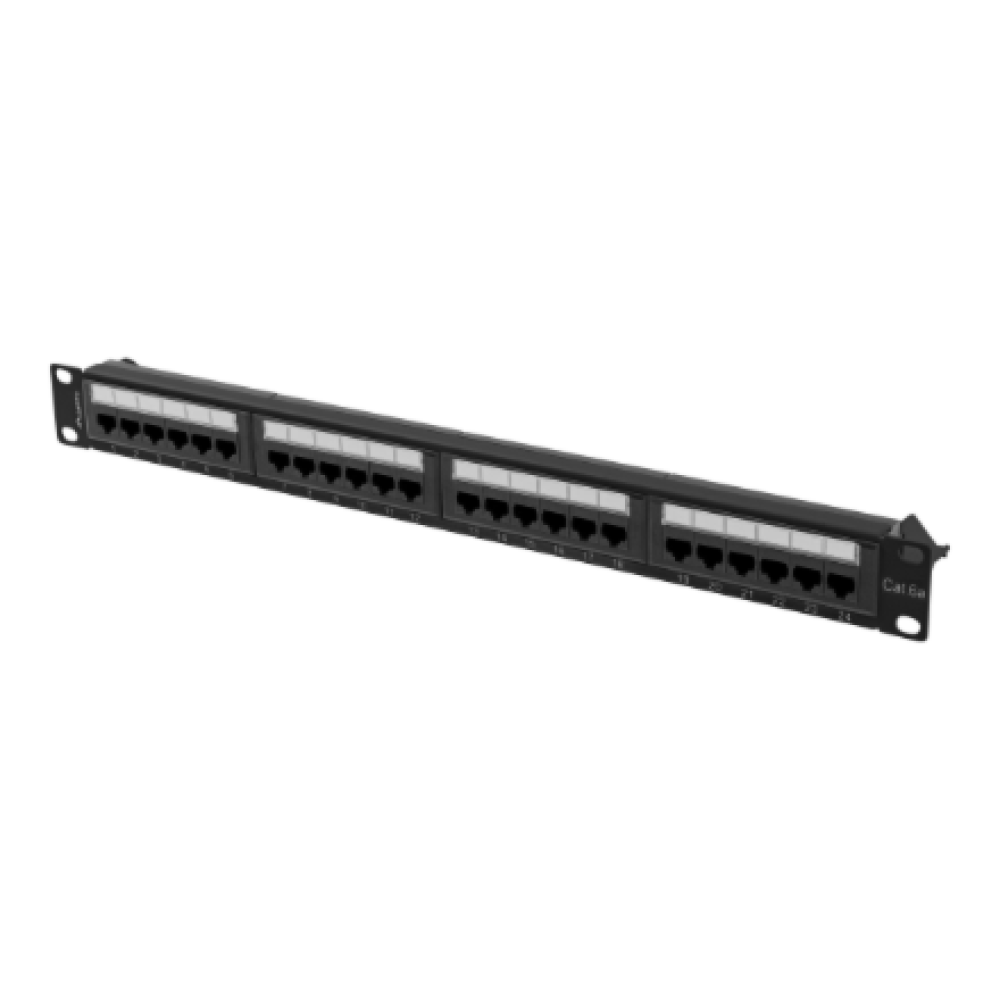 Lanberg , Patch Panel 24 port 1U 19 CAT.6A UTP , PPUA-1024-B , Black