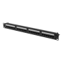 Lanberg , Patch Panel 24 port 1U 19 CAT.6A UTP , PPUA-1024-B , Black