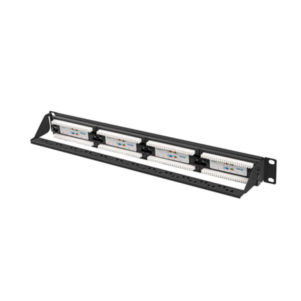Lanberg , Patch Panel 24 port 1U 19 CAT.6A UTP , PPUA-1024-B , Black
